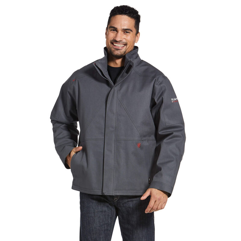 Chaqueta Ariat Fr Maxmove Waterproof Insulated Gris Oscuro Hombre - Chile 597-VQEABL